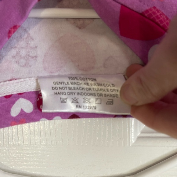 Adult size Pink Heart Pattern Onesie footed Pajamas size medium - Picture 4 of 15